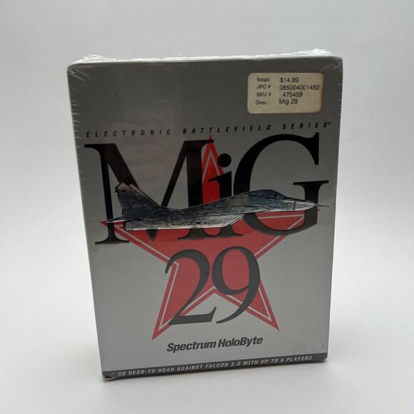 VINTAGE 1993 MiG-29 Spectrum Holobyte Computer Wargame PC Game Sealed New - Picture 1 of 15